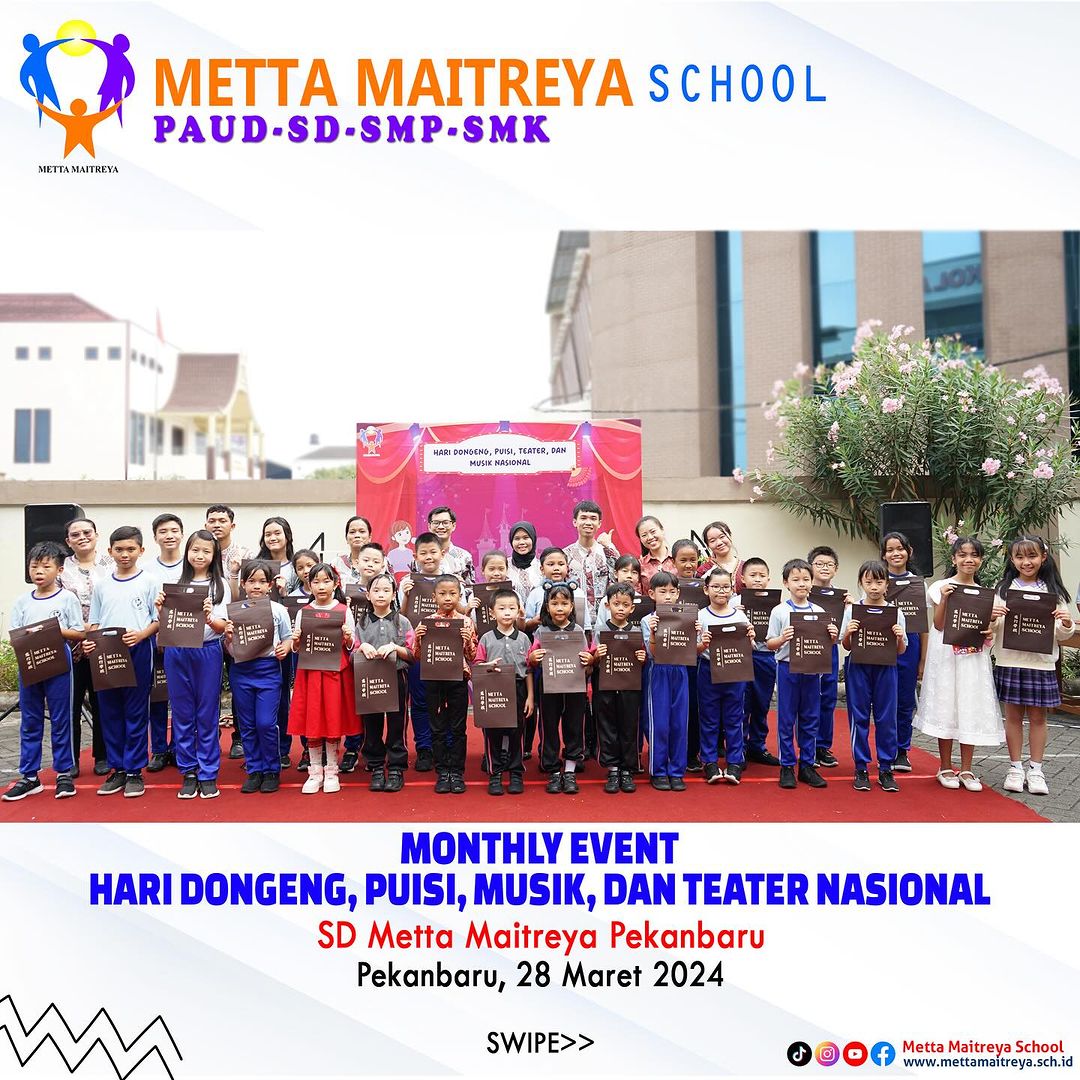 Monthly Event Hari Dongeng, Puisi, Musik, Dan Teater Nasional | SD METTA MAITREYA